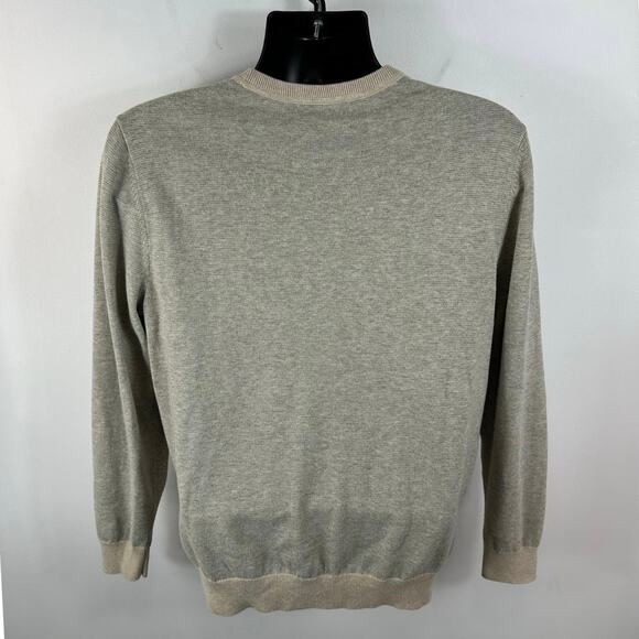 Vineyard Vines Wool Sweater Feeder Stripe Double Knit Crew Size Medium - Picture 2 of 13